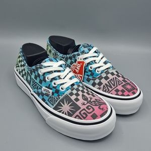 NEW Womens Vans Authentic SF Tribal Check Multicolor True White Shoes Size 5.5